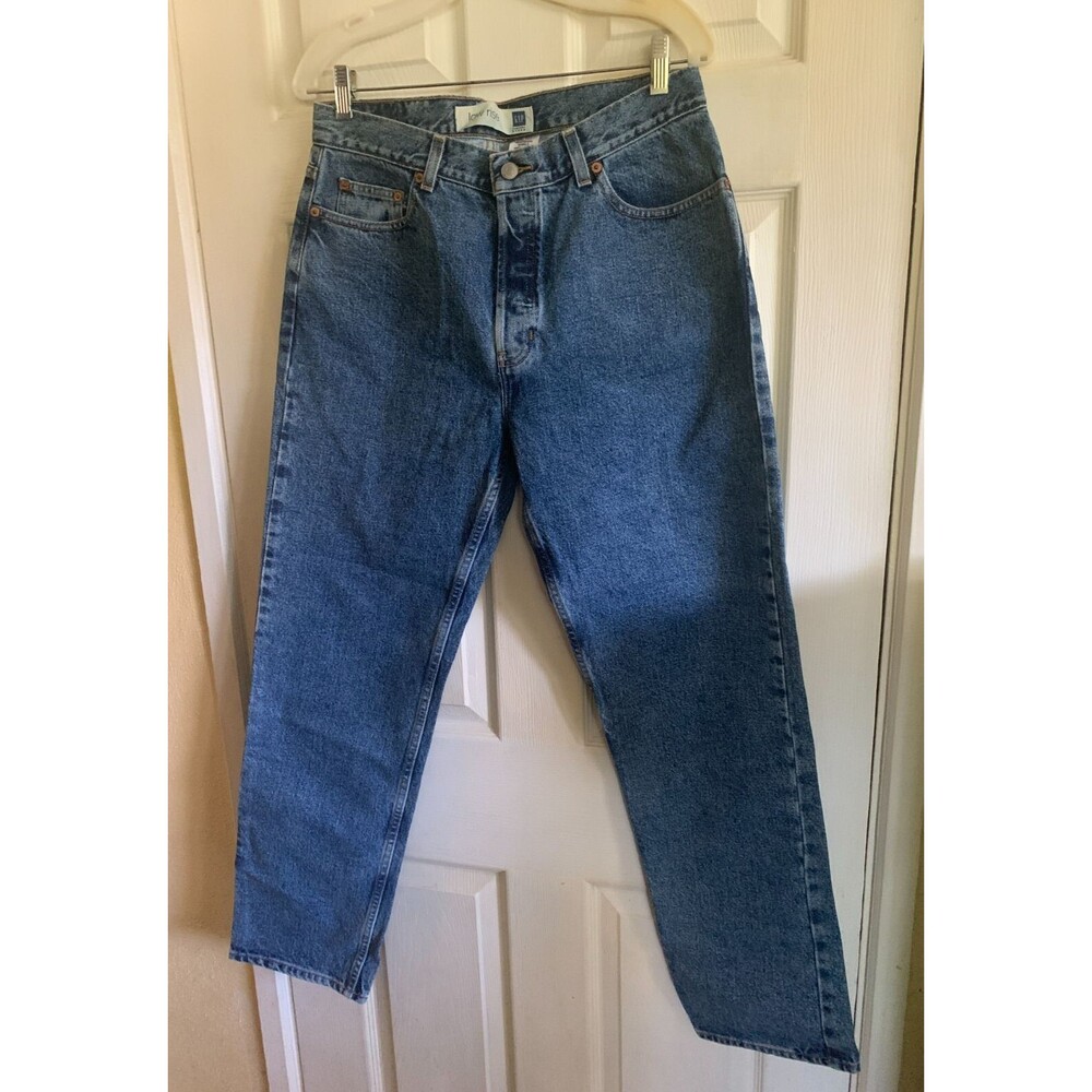 New Y2K Gap Low Rise Straight Leg Button Fly Women's Size 12 Jeans (33 x 30)